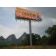 Galvanized steel Multi Color Roadside Outdoor Billboard Advertising 3M height