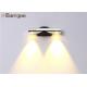 6W Cylinder Wall Mounted Lights Indoor , Acrylic Interior Wall Lamps Fixture Ip54