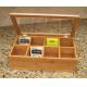 Home Acrylic Cover Bamboo Storage Box , Wooden Tea Bag Holder Non - Odor
