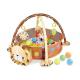 Portable Baby Gym Playmat Children's Play Toys W / Balls Protective Fence 30 Inch