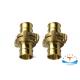 Nakajima Type Brass Fire Hose Coupling , Aluminum Hydraulic Hose Fittings Sand Blast Surface