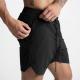 2 In 1 Athletic Training Workout Men Gym Shorts Polyester Double Layer Quick Dry
