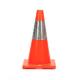 45cm PVC Orange Construction Cones Safety Traffic Cones With Reflective Tape