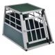 Lockable Pet House Dog Puppy Cage Carrier Kennel Aluminum Car Transport