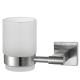 Sturdy Hotel Bathroom Toothbrush Holder With Frosted Glass Cup