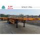40 FT Flatbed Trailer With Spring Suspension For Container Transport