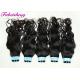 Soft Weft Virgin Brazilian Hair Extensions Natural Wave Thick Bottom