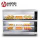 Electric Stainless Food Warming Showcase with 45kg Capacity and Adjustable Temperature