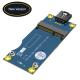 USB 2.0 9PIN Header to Mini PCI-E PCIe 52PIN Wireless Module Adapter with SIM Card Slot Ver 5.0 for GSM WWAN 3G 4G LTE
