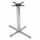 1107 Modern fashionable CHROME steel pedestal table base Aluminum Table legs