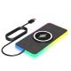 Black RGB Car Wireless Charging Pad For Apple IPhone/Watch 9V/2A Input Power Protection