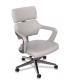 PU Leather Middle Back Pain Office Chair Swivel Ergonomic Leather Chair