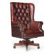luxury antique classic solid wood chesterfield swivel executive chair