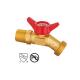 Male And Female Threaded Brass Ball Cock Valve With Brass Lock Nut ANSI Standard