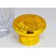 Custom Professional Metal Die Casting Gold Color Plating Zinc Alloy Perfume Bottle Tops With 17.2mm Inner