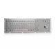 IP65 Static Rated Industrial Stainless Steel Keyboard With Mechanical Trackball For Outdoor