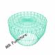 Turquoise Wire Mesh Bar Stools , Wire Stool Side Table For Restaurant / Cafe
