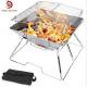 Liftable Foldable Stainless Steel Barbecue Grill