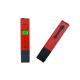 Red Pen Type Digital PH Meter Lightweight With Backlight Temperature Compensation