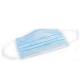 Blue color 3 Ply Disposable Medical Face Mask Anti Germs With Elastic Earloop
