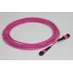 Multimode Duplex Fiber Optic Cable APC To APC  , LSZH Female Mpo Patch Cord