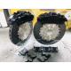 OEM Black 8 Pot Brakes Caliper 355x32mm Disc Rim 18In Wheel