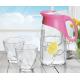 Penguin Juice Glass Water Cup Set Jug Glassware 3Pcs Frosting Sprayed Available