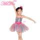 Solo Confetti Dot Tops Kids Dance Clothes 2 Tones Organza Glitter Sequin Dress