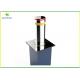 LED Flashing Remote Control Automatic Bollard Systems Connect With Road Barrier
