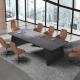 8 Seater Office Meeting Room Table Dark Grey OEM For Business Premises