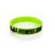 Green charity bands 202*12*2mm  debossed & ink filled logo customized