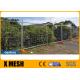 3.0mm Heavy Duty Galvanized Temporary Netting Fence With Concrete Block Base