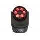 6x15W RGBW 4In1 Moving Head Disco Lights DMX512 Lightweight For Mobile Entertainers