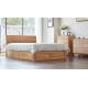 Family Tall King Size Wooden Bed Base , Solid Wood Queen Bed Frame Eco - Friendly
