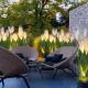 Solar Powered LED Fiber Optic Lamp IP54 Reeds Outdoor LED Floor Lamp