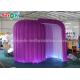 Inflatable Party Tent Snail Shape LED Light Inflatable Photo Booth Enclosure For Promotion