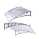 Aluminium Profile Connecting Parts 600*600mm Grey Polycarbonate Canopy