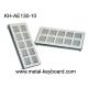 IP65 Rated Stainless Steel Keyboard , customisable ss keyboard 10 Super Size Keys