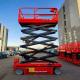 10m Small Hydraulic Aerial Construction Work Platforms Electric Scissor Lift