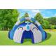 Customized Blue Inflatable Headset Dome Event Tent For Commercial