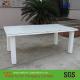 White Square Patio Dining Tables , Leisure Cane Dining Sets