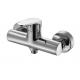 Chrome-plated Brass Shower Mixer Faucet Bathroom Wall Mounted