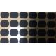 Matte Black Irregular Shape Mylar Polyester Film 0.3mm Silicone Coated Fabric