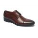 Oxford Type Durable Slip On Dark Brown Leather Dress Shoes