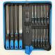 Tooth Pattern Bidentate Pattern 19PCS T12 High Carbon Steel File Set with Carry Case