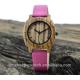 leisure time wood watches ,can make in water proof ,genuine leather watch strap ,