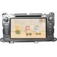 In car double din android 4.4 dvd player with gps bluetooth for toyota sienna