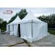 3x3m Aluminum Frame Gazebo Canopy Tent With Plain White Pvc Sidewalls