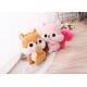 Christmas Gift Animal Plush Toys / Stuffed Squirrel Toy With Long Tail Standing