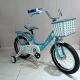 High Carbon Steel Frame 14 Inch Kids Bike With Smooth Edges Blue Color